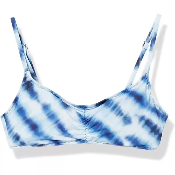 Amazon Essentials Womens LightSupport Bralette Bikini Swimsuit TopBlue Tie Dye