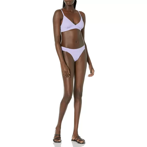 Amazon Essentials Womens LightSupport Classic Bikini Swimsuit TopLavender