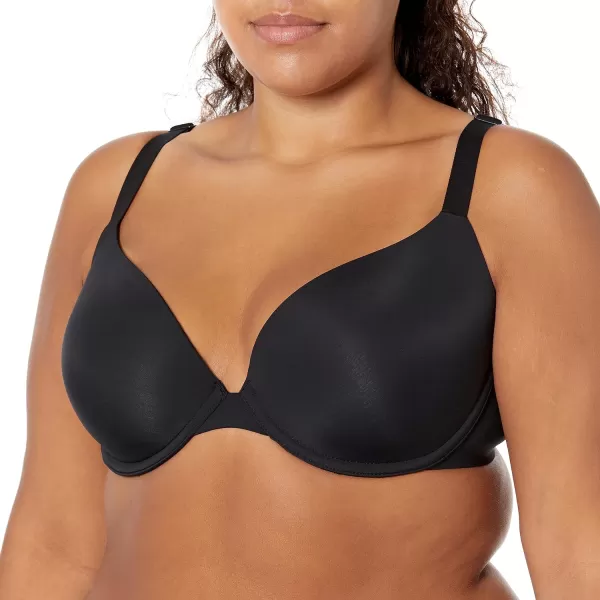 Amazon Essentials Womens Lightly Lined Plunge Bra Pack of 2BlackPetal