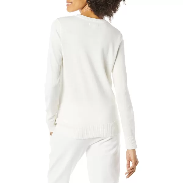 Amazon Essentials Womens Lightweight Crewneck Cardigan Sweater Available in Plus SizeIvory