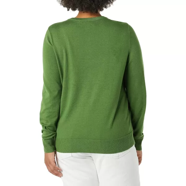 Amazon Essentials Womens Lightweight Crewneck Cardigan Sweater Available in Plus SizeLight Jade Green