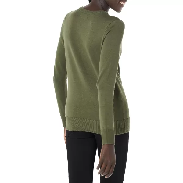 Amazon Essentials Womens Lightweight Crewneck Cardigan Sweater Available in Plus SizeOlive