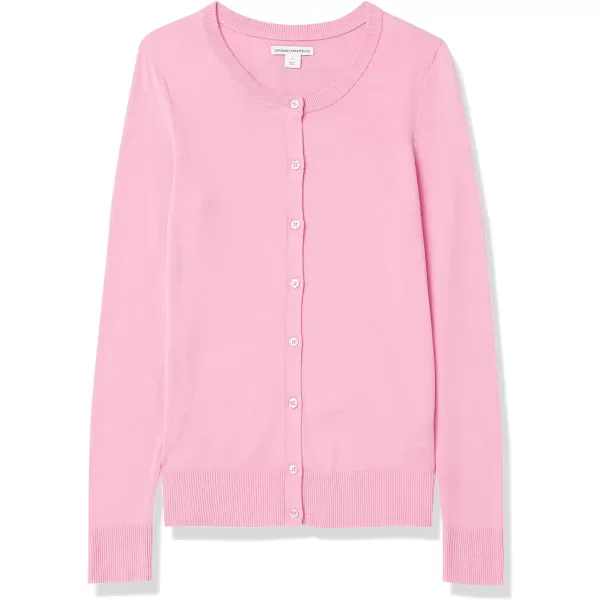 Amazon Essentials Womens Lightweight Crewneck Cardigan Sweater Available in Plus SizePink