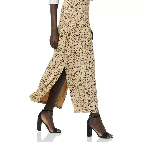 Amazon Essentials Womens Lightweight Knit Maxi SkirtCamel Animal Print