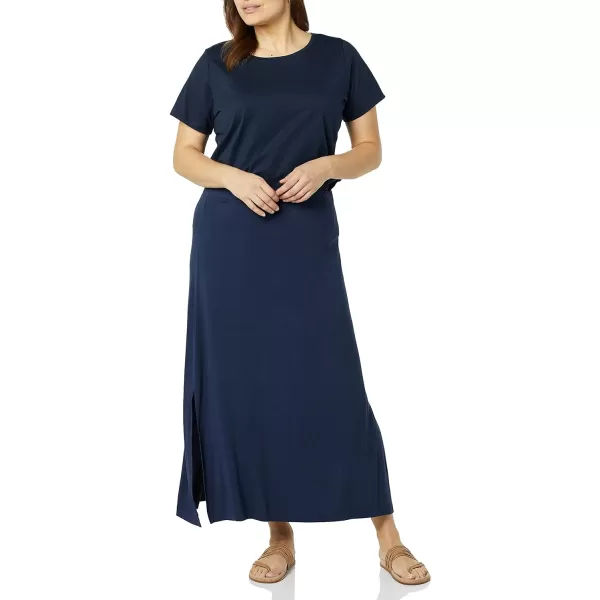 Amazon Essentials Womens Lightweight Knit Maxi SkirtNavy