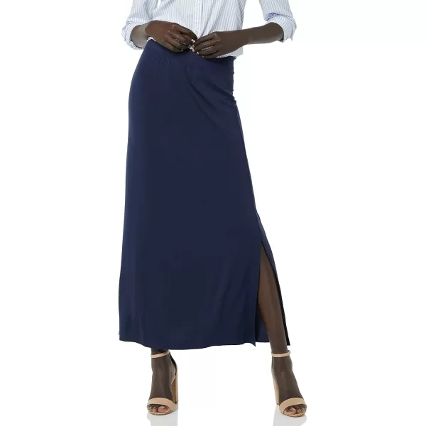 Amazon Essentials Womens Lightweight Knit Maxi SkirtNavy