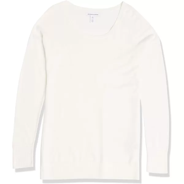 Amazon Essentials Womens Lightweight LongSleeve Crew Neck Tunic Sweater Available in Plus SizeIvory