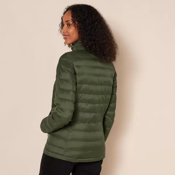 Amazon Essentials Womens Lightweight LongSleeve WaterResistant Puffer Jacket Available in Plus SizeOlive