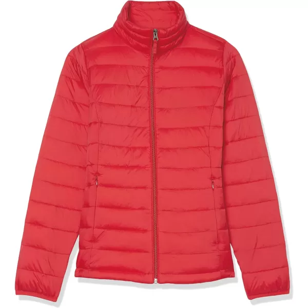 Amazon Essentials Womens Lightweight LongSleeve WaterResistant Puffer Jacket Available in Plus SizeRed