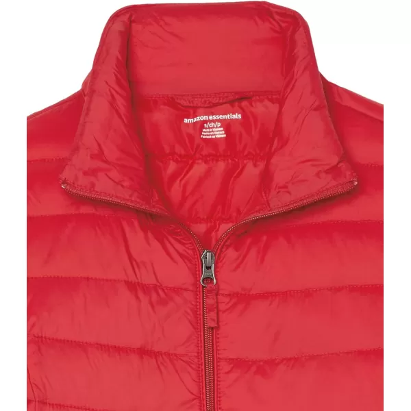 Amazon Essentials Womens Lightweight LongSleeve WaterResistant Puffer Jacket Available in Plus SizeRed