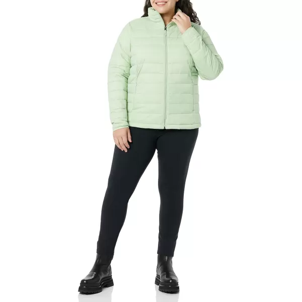 Amazon Essentials Womens Lightweight LongSleeve WaterResistant Puffer Jacket Available in Plus SizeSage Green