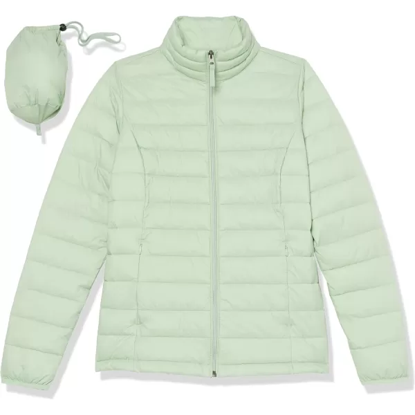 Amazon Essentials Womens Lightweight LongSleeve WaterResistant Puffer Jacket Available in Plus SizeSage Green