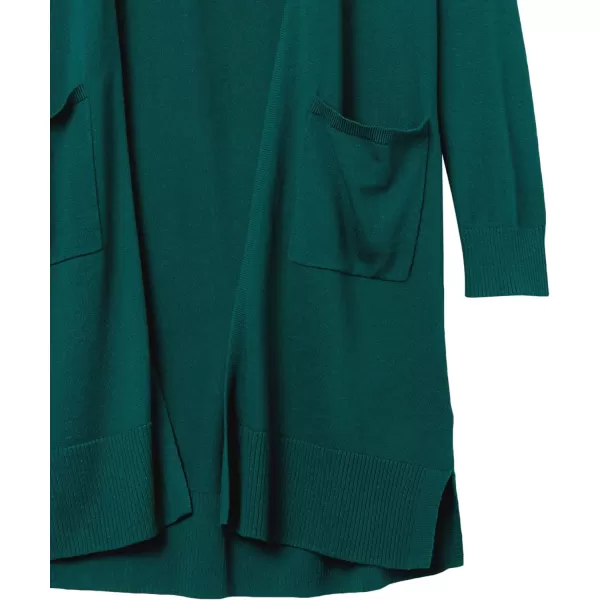 Amazon Essentials Womens Lightweight Longer Length Cardigan Sweater Available in Plus SizeDark Green