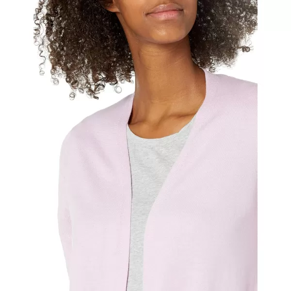 Amazon Essentials Womens Lightweight Longer Length Cardigan Sweater Available in Plus SizeLight Pink