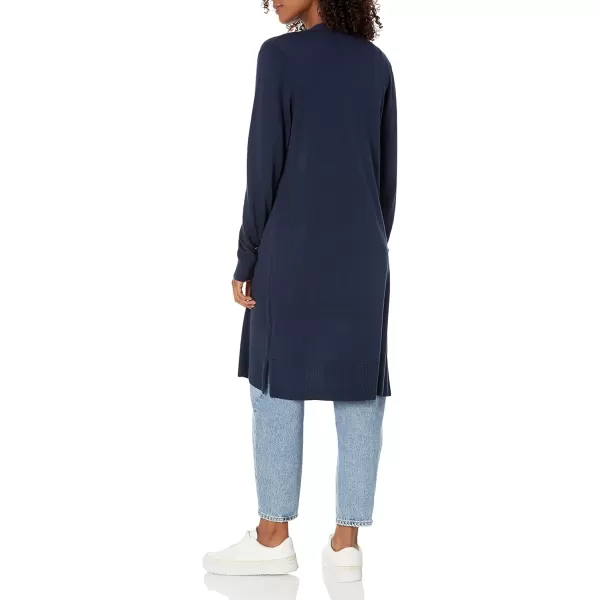 Amazon Essentials Womens Lightweight Longer Length Cardigan Sweater Available in Plus SizeNavy