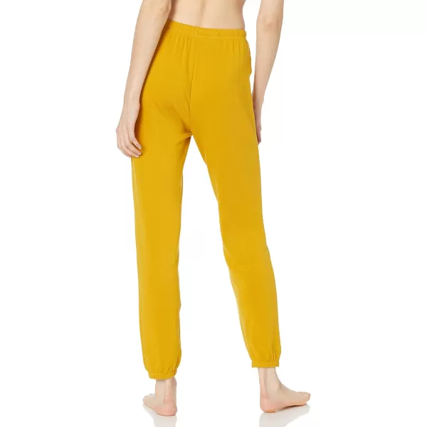 Amazon Essentials Womens Lightweight Lounge Terry Jogger Pajama Pant Available in Plus SizeDark Yellow