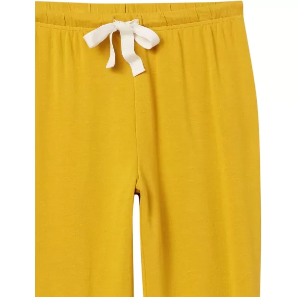 Amazon Essentials Womens Lightweight Lounge Terry Jogger Pajama Pant Available in Plus SizeDark Yellow