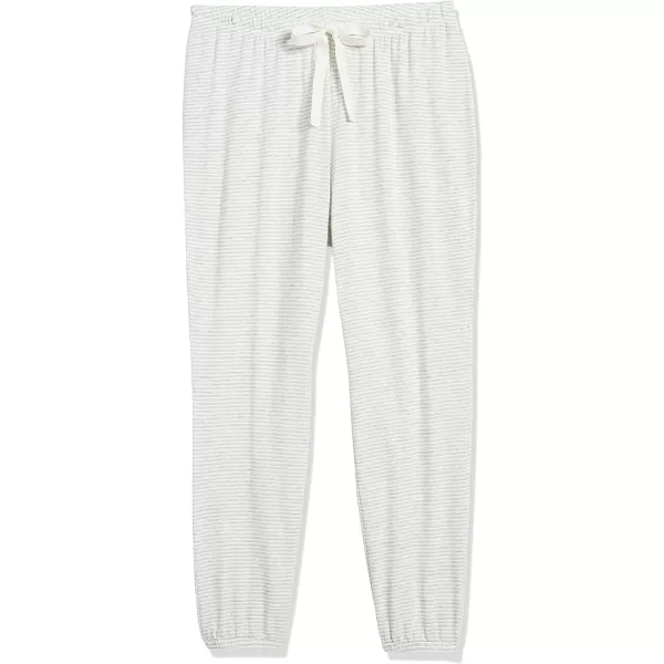 Amazon Essentials Womens Lightweight Lounge Terry Jogger Pajama Pant Available in Plus SizeGrey Heather Stripe