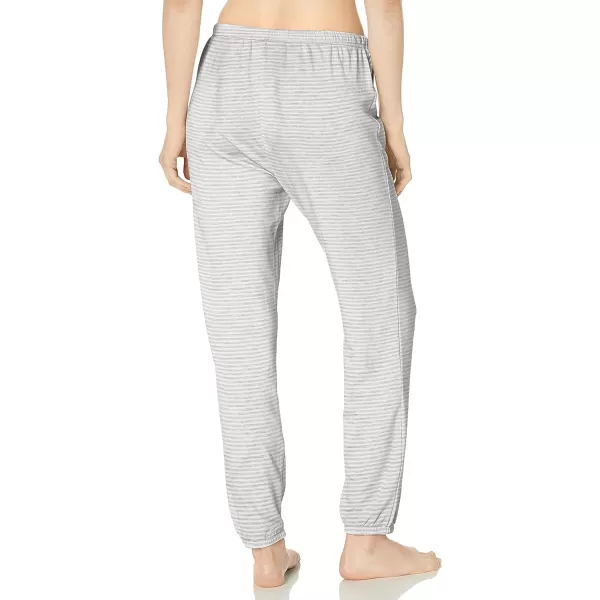 Amazon Essentials Womens Lightweight Lounge Terry Jogger Pajama Pant Available in Plus SizeGrey Heather Stripe