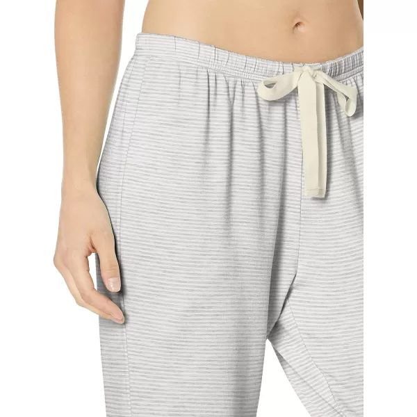 Amazon Essentials Womens Lightweight Lounge Terry Jogger Pajama Pant Available in Plus SizeGrey Heather Stripe