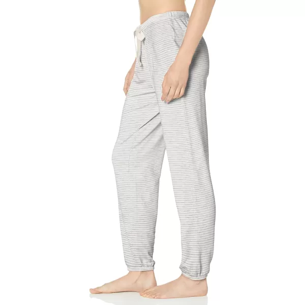 Amazon Essentials Womens Lightweight Lounge Terry Jogger Pajama Pant Available in Plus SizeGrey Heather Stripe