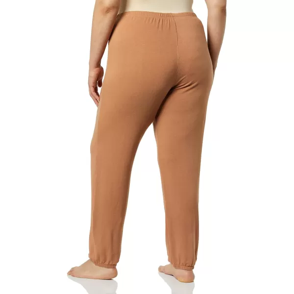 Amazon Essentials Womens Lightweight Lounge Terry Jogger Pajama Pant Available in Plus SizeLight Caramel