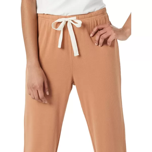 Amazon Essentials Womens Lightweight Lounge Terry Jogger Pajama Pant Available in Plus SizeLight Caramel