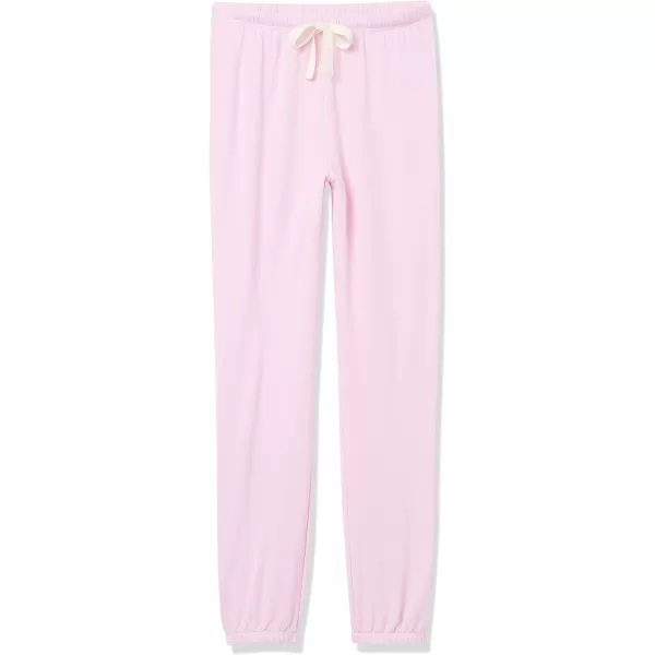 Amazon Essentials Womens Lightweight Lounge Terry Jogger Pajama Pant Available in Plus SizeLight Pink