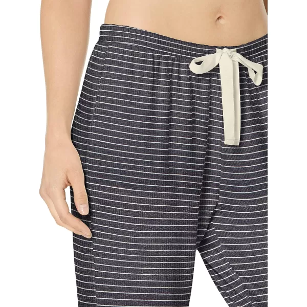 Amazon Essentials Womens Lightweight Lounge Terry Jogger Pajama Pant Available in Plus SizeNavy Stripe