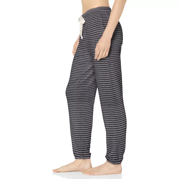 Amazon Essentials Womens Lightweight Lounge Terry Jogger Pajama Pant Available in Plus SizeNavy Stripe