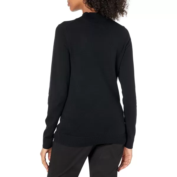 Amazon Essentials Womens Lightweight Mockneck Sweater Available in Plus SizeBlack