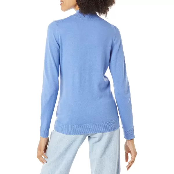 Amazon Essentials Womens Lightweight Mockneck Sweater Available in Plus SizeBlue