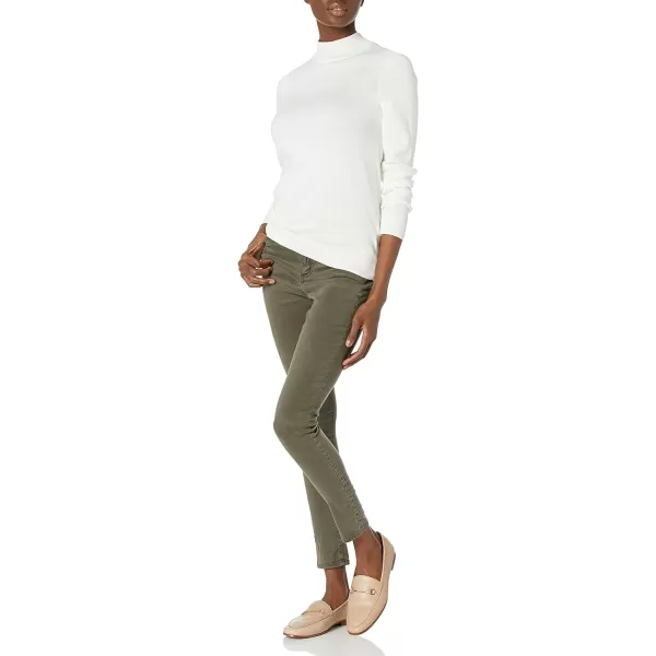 Amazon Essentials Womens Lightweight Mockneck Sweater Available in Plus SizeIvory