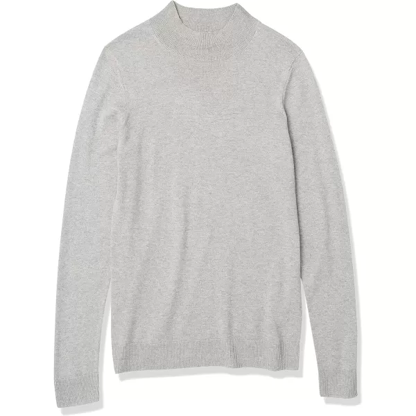 Amazon Essentials Womens Lightweight Mockneck Sweater Available in Plus SizeLight Grey Heather