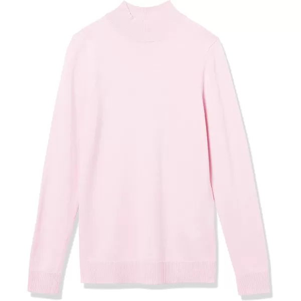 Amazon Essentials Womens Lightweight Mockneck Sweater Available in Plus SizeLight Pink