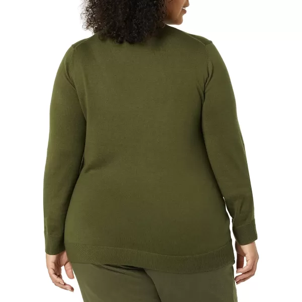 Amazon Essentials Womens Lightweight Mockneck Sweater Available in Plus SizeOlive