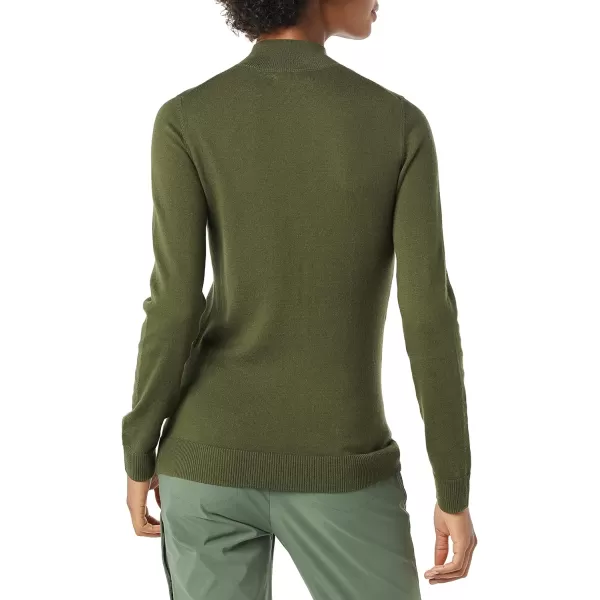 Amazon Essentials Womens Lightweight Mockneck Sweater Available in Plus SizeOlive