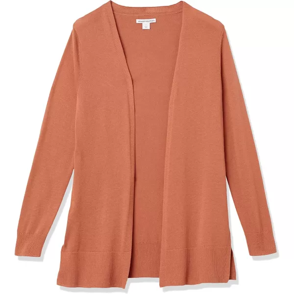 Amazon Essentials Womens Lightweight OpenFront Cardigan Sweater Available in Plus SizeCaramel