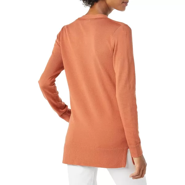 Amazon Essentials Womens Lightweight OpenFront Cardigan Sweater Available in Plus SizeCaramel