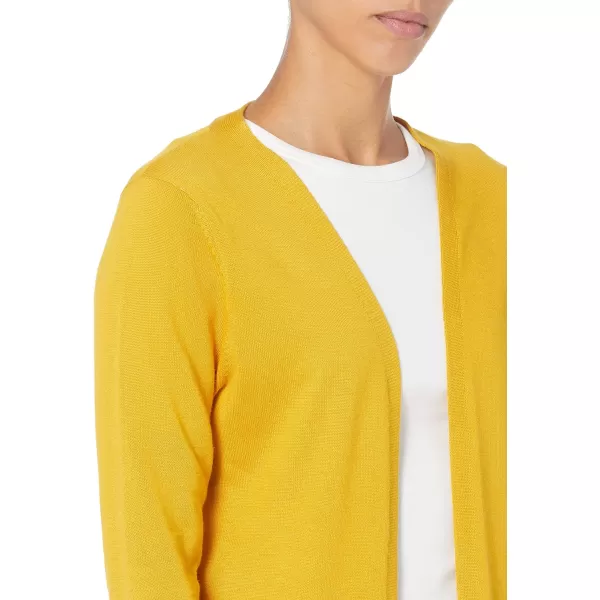 Amazon Essentials Womens Lightweight OpenFront Cardigan Sweater Available in Plus SizeGold