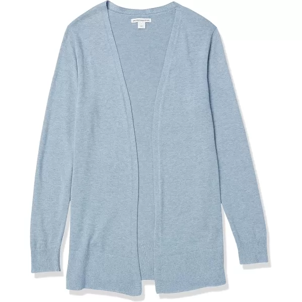 Amazon Essentials Womens Lightweight OpenFront Cardigan Sweater Available in Plus SizeIndigo Blue Heather