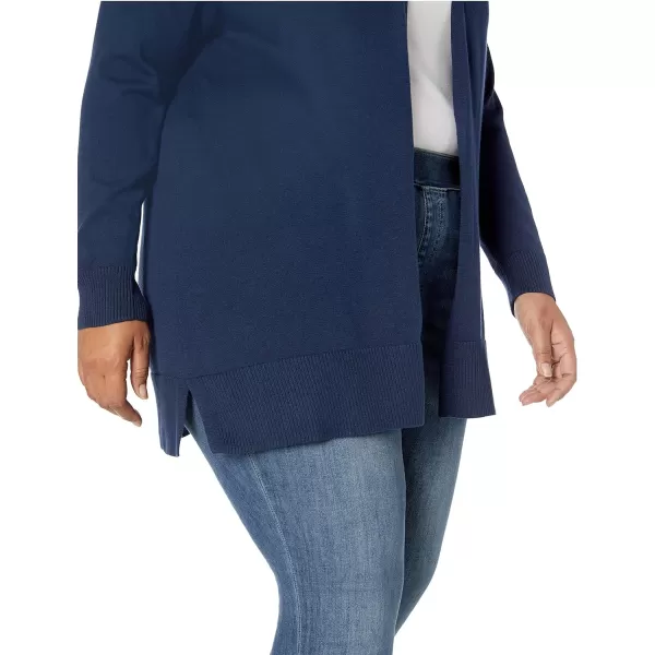 Amazon Essentials Womens Lightweight OpenFront Cardigan Sweater Available in Plus SizeNavy