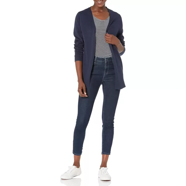 Amazon Essentials Womens Lightweight OpenFront Cardigan Sweater Available in Plus SizeNavy