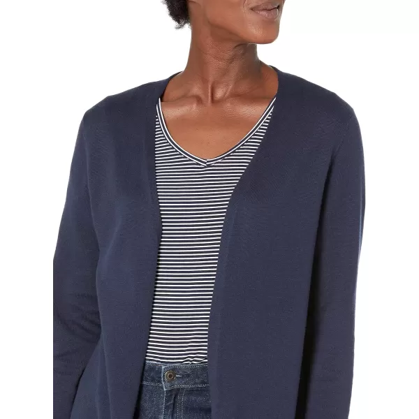 Amazon Essentials Womens Lightweight OpenFront Cardigan Sweater Available in Plus SizeNavy