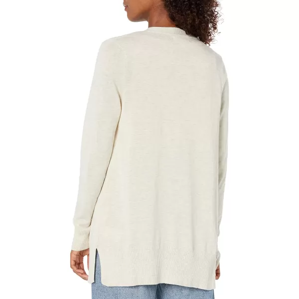 Amazon Essentials Womens Lightweight OpenFront Cardigan Sweater Available in Plus SizeOatmeal Heather