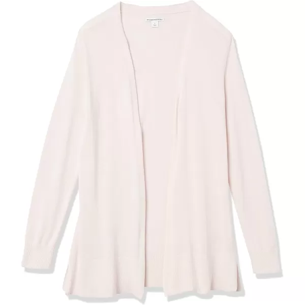 Amazon Essentials Womens Lightweight OpenFront Cardigan Sweater Available in Plus SizePale Pink