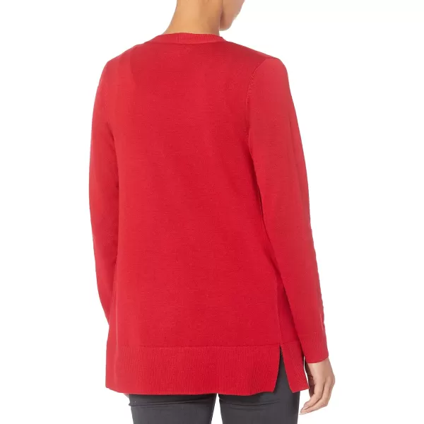 Amazon Essentials Womens Lightweight OpenFront Cardigan Sweater Available in Plus SizeRed