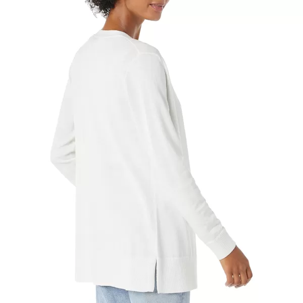 Amazon Essentials Womens Lightweight OpenFront Cardigan Sweater Available in Plus SizeWhite