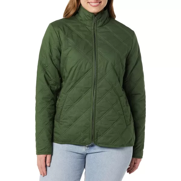 Amazon Essentials Womens Lightweight Padded JacketDark Green