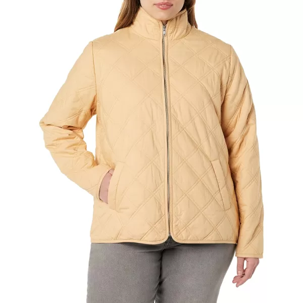 Amazon Essentials Womens Lightweight Padded JacketLight Camel